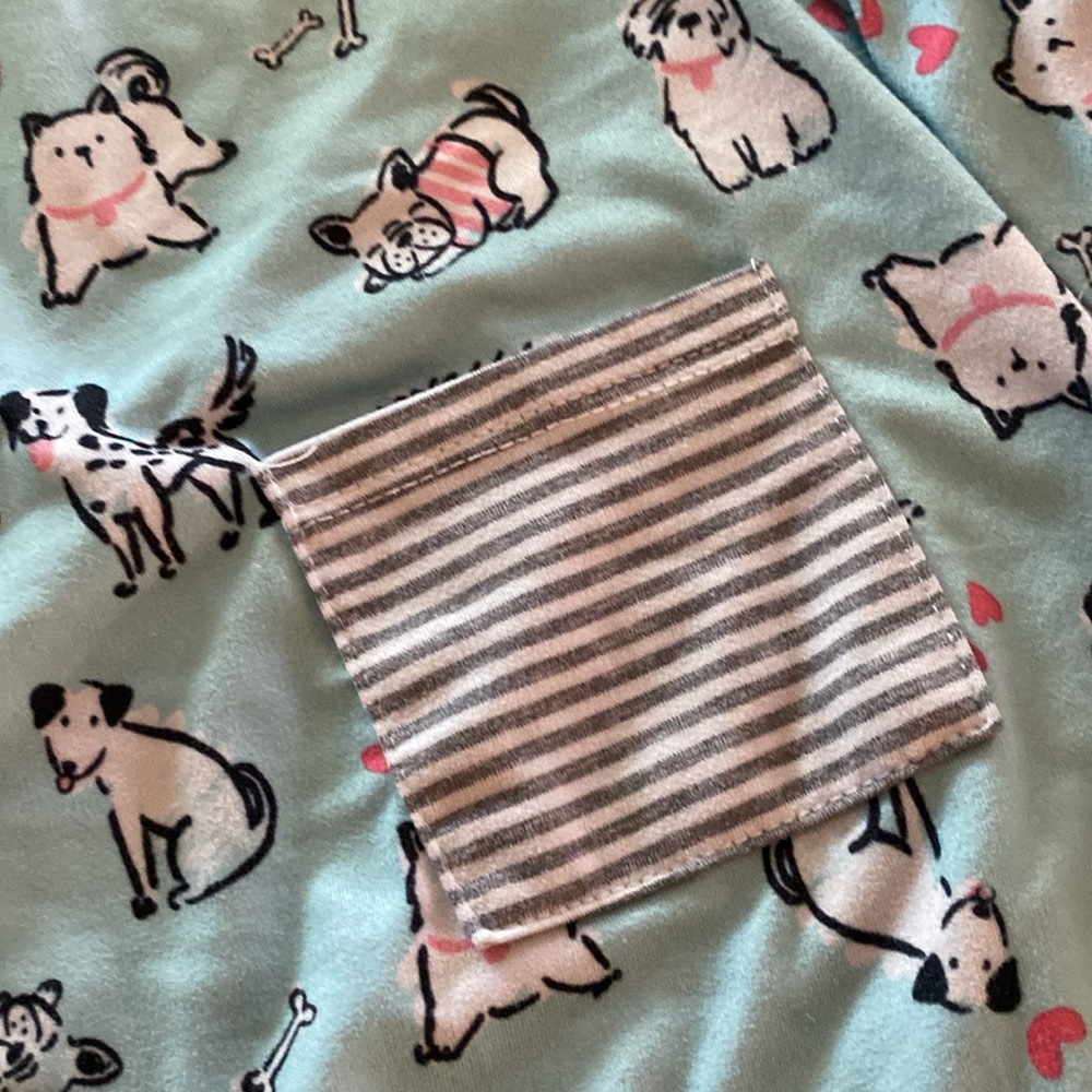 3X cuddle duds pajama top very soft with all different kinds of dogs - Picture 4 of 5